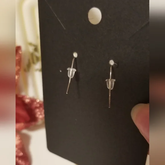 Handmade gold earrings. - Picture 2 of 4